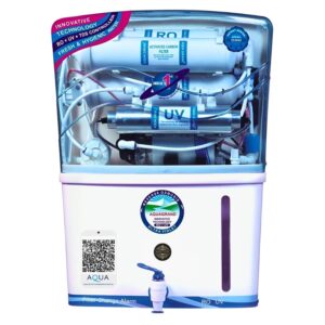 Aqua Grand Domestic Water Purifier (RO+ LED UV+ UF+ HIGH TDS MEMBRANE+ TDS CONTROL) Best For Home/Office Purpose | 12 Stages | 20 LPH | 12 Liter Storage